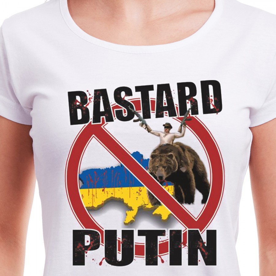 Tričko Ukrajina Bastard Putin dámske