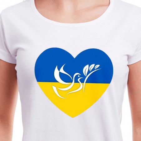 Tričko Srdce pre Ukrajinu dámske