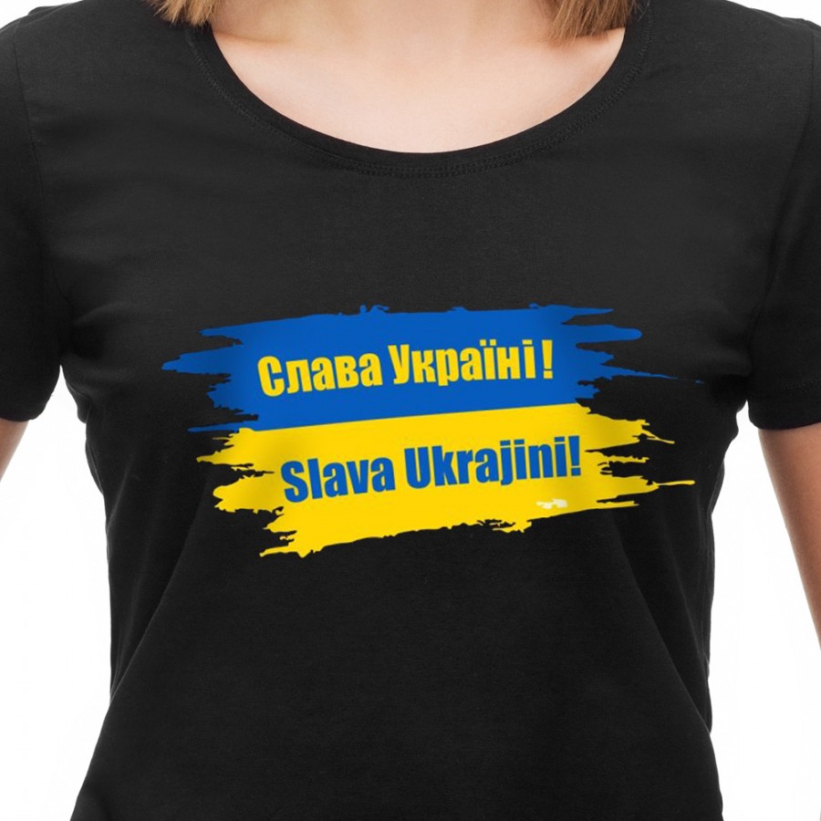 Tričko Sláva Ukrajině dámské