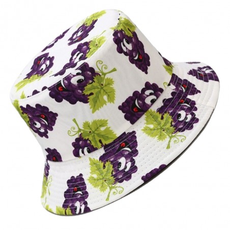 Letný klobúk Víno, hrozno obojstranný