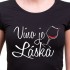Tričko Víno je láska dámské