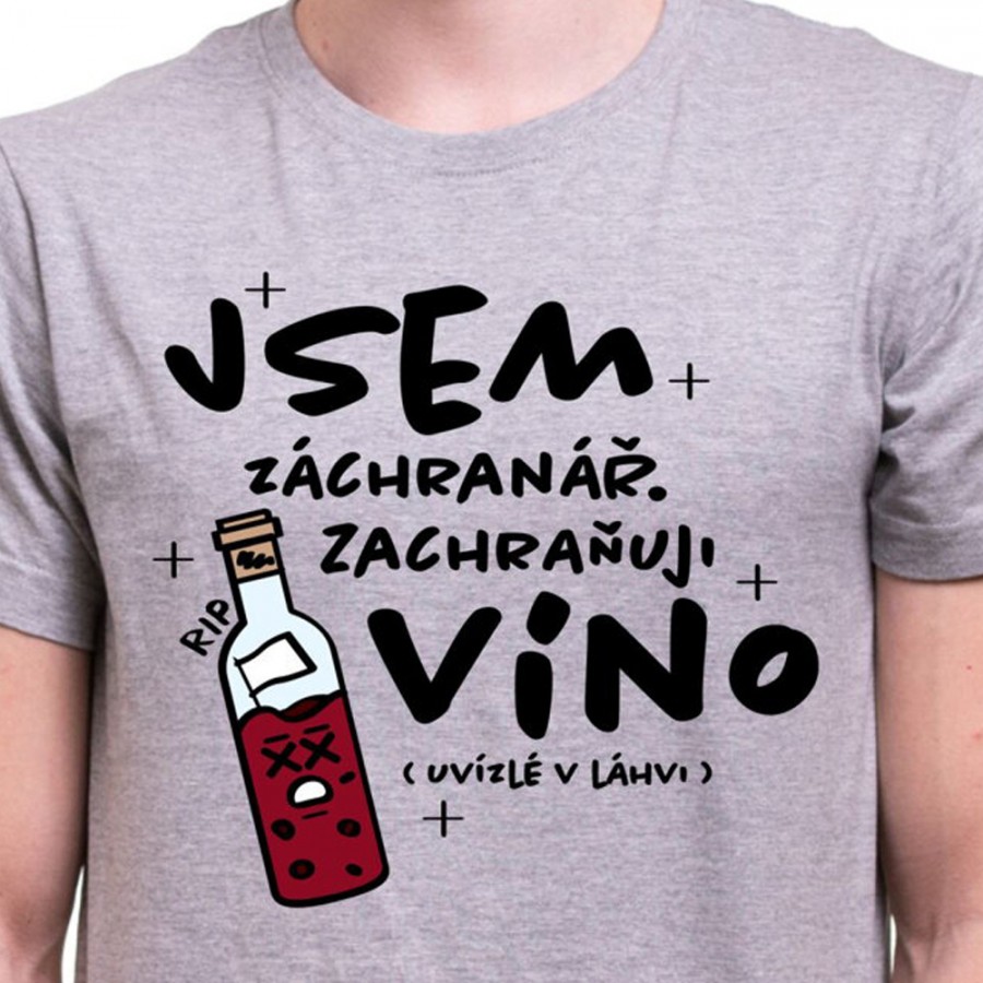 Tričko Víno Záchranář