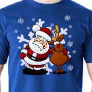 Vianočné tričko Santa a Sob