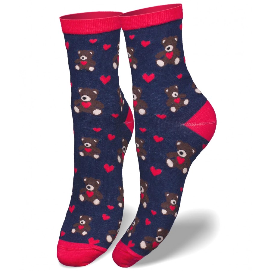 Ponožky valentýnské Medvídci