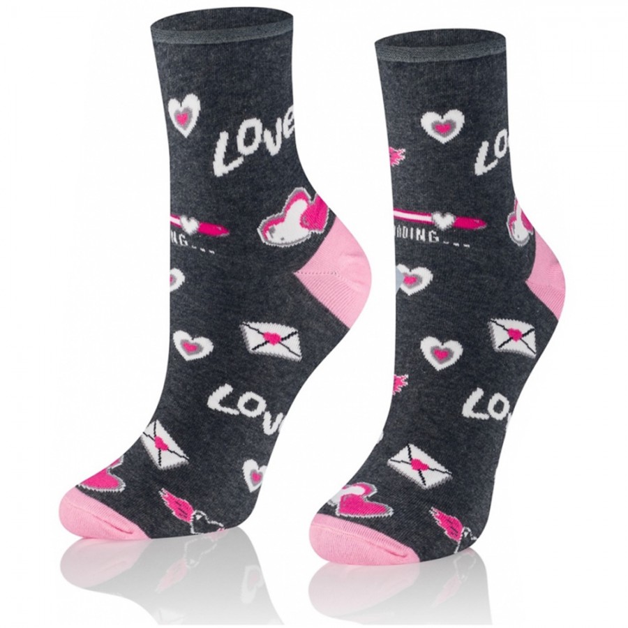 Valentínske ponožky Zamilovaný list