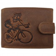 Kožená peňaženka Cyklista