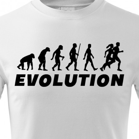 Tričko Evolúcia Beh