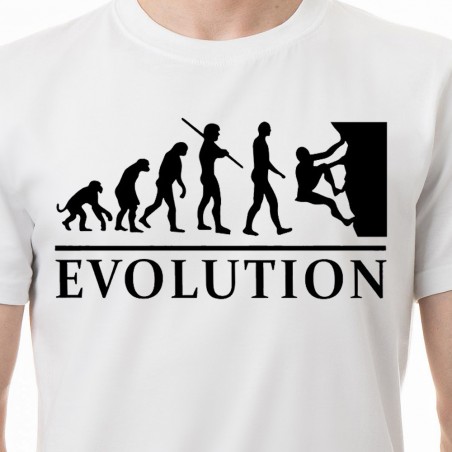 Tričko Evolúcia Lezenie