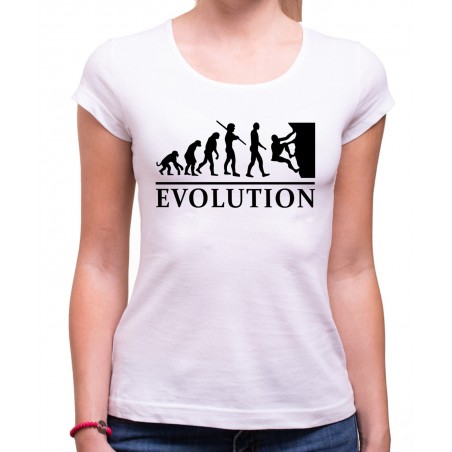 Tričko Evolúcia Lezenie dámske