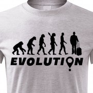 Tričko Evolúcia Cestovanie