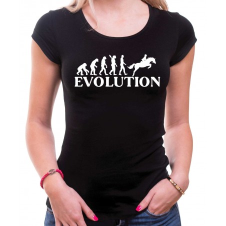 Tričko Evoluce Kůň dámské