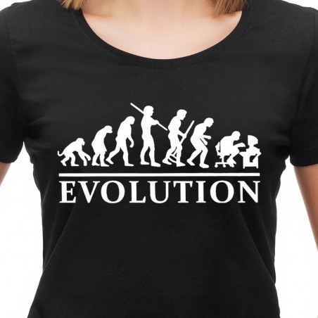 Tričko Evolúcia Ajťák dámske