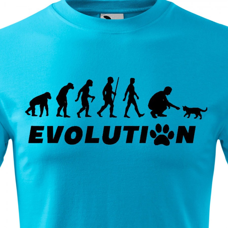 Tričko Evolúcia Mačka
