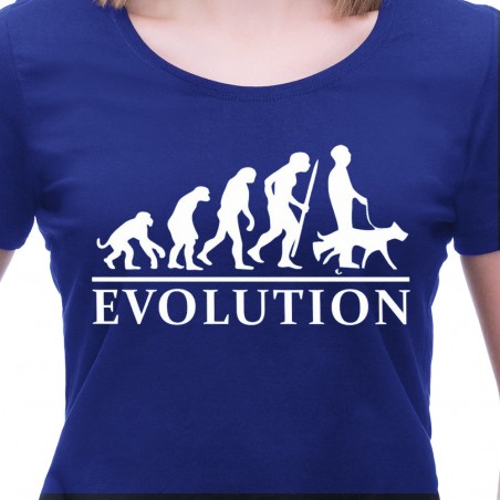 Tričko Evolúcia Pes dámske