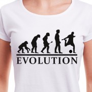 Tričko Evolúcia Futbalista dámske