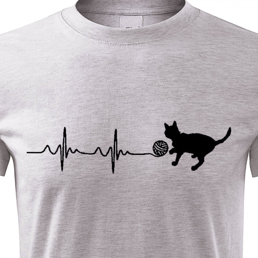 Tričko EKG Kočka