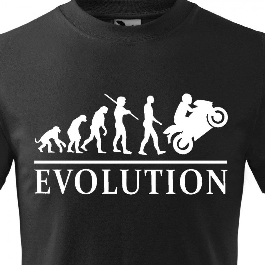 Tričko Evolúcia Motorka