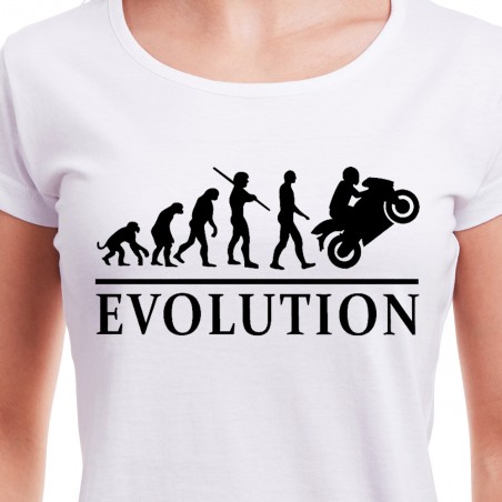 Tričko Evolúcia Motorka dámske