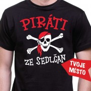 Vodácke tričko Pirát s názvom obce