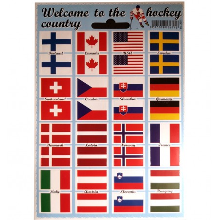 Sada vlaječek Hokejové země