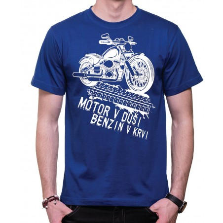 Motorkářské tričko Motor v duši