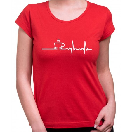 Tričko EKG Káva dámské
