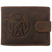 Kožená peněženka Blíženci