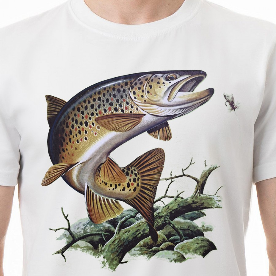 Rybárske tričko Pstruh