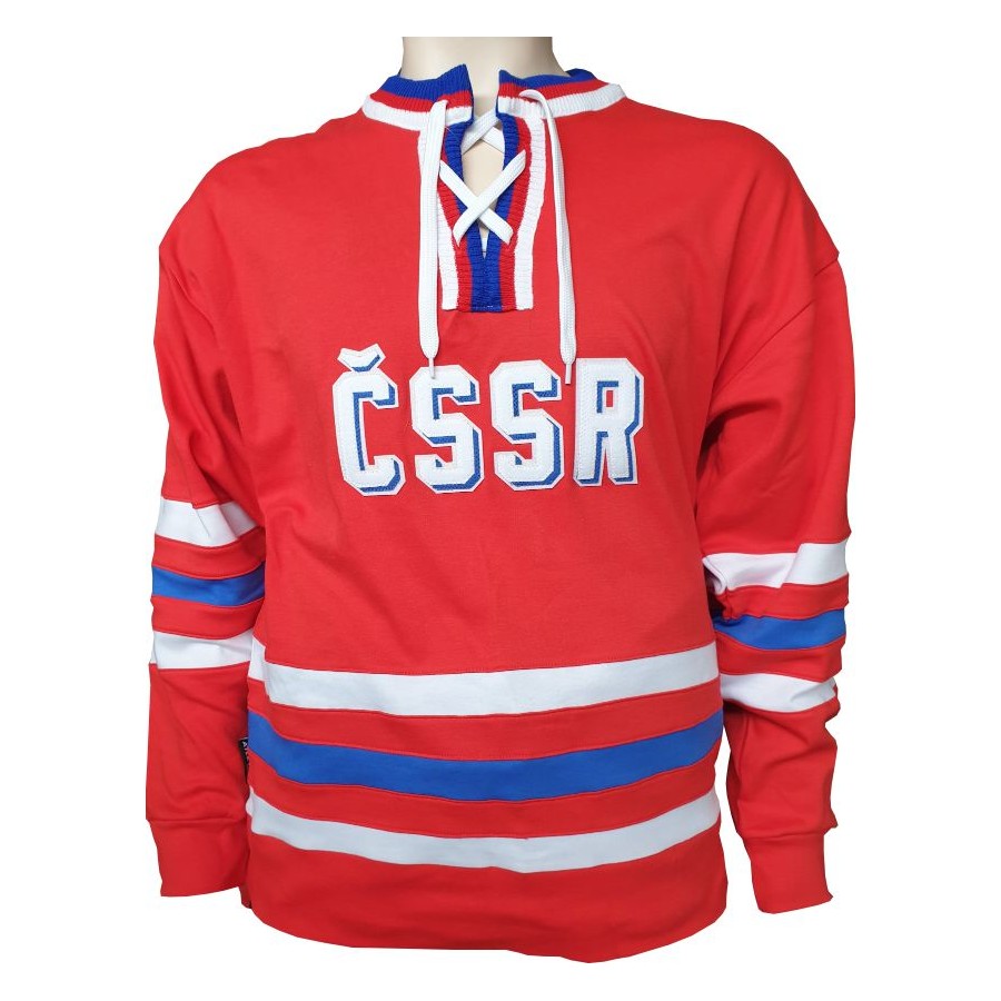 Hokejový retro dres ČSSR  1968 červený - replika