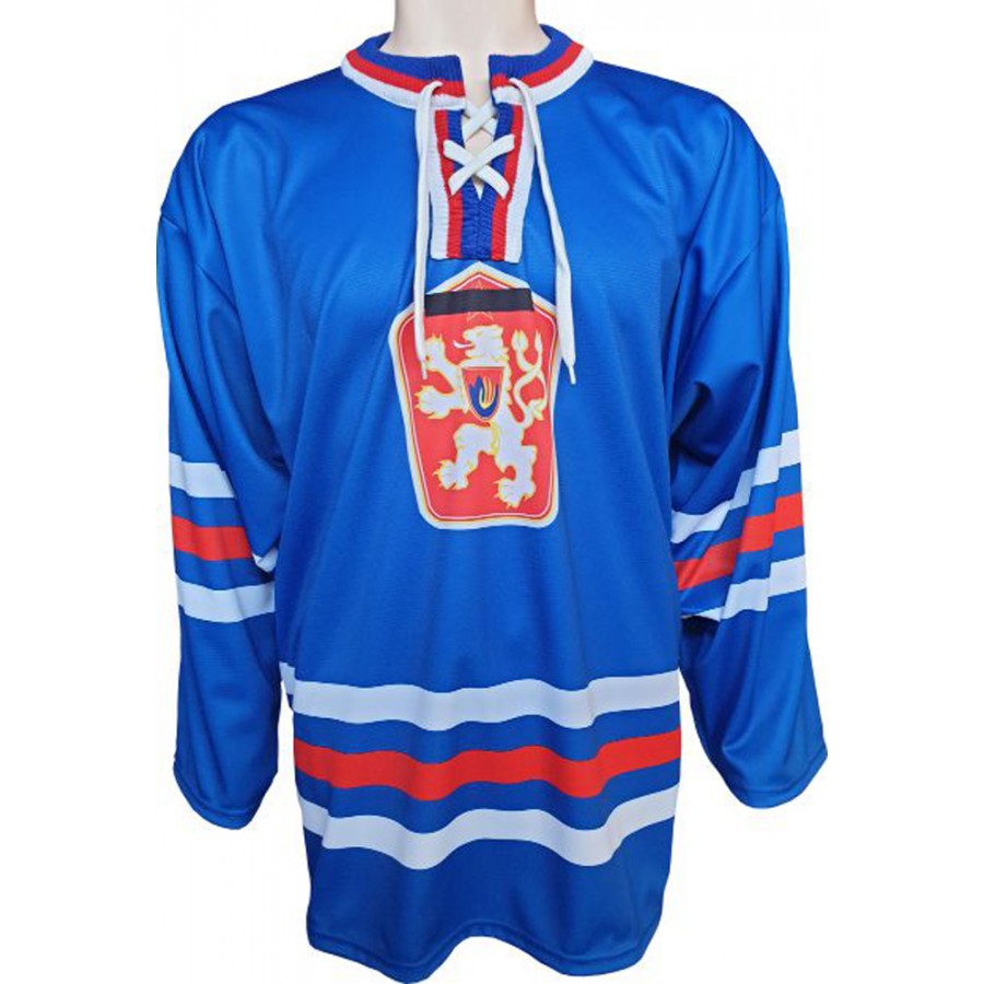 Hokejový retro dres ČSSR  1969 s přelepenou hvězdou