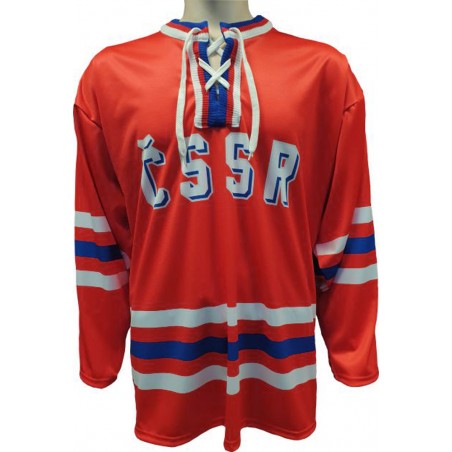 Hokejový retro dres ČSSR  1968 červený