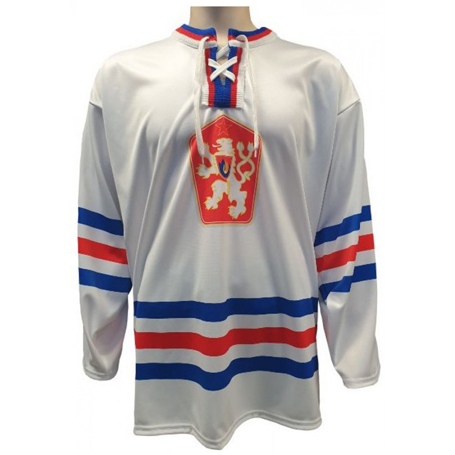 Hokejový retro dres ČSSR  1976 bílý