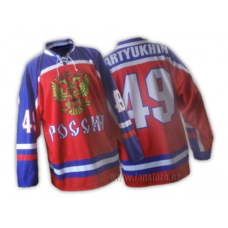Hokejový dres Rusko červený