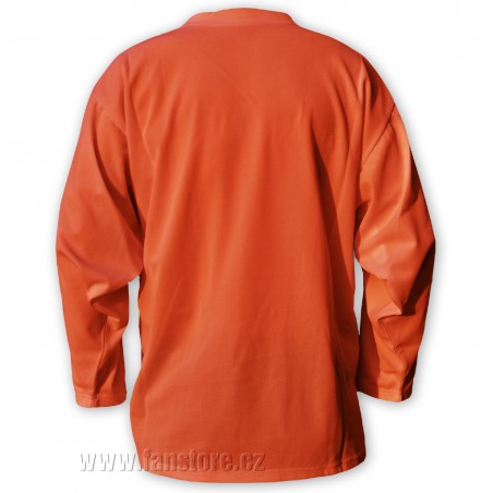 Hokejový rozlišovací dres oranžový záda