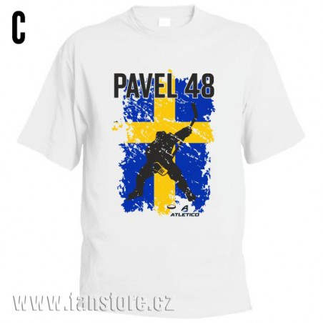 Športové tričko Švédsko s hokejovým motívom hráč