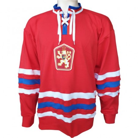 Hokejový retro dres ČSSR  1976 červený - replika