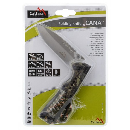 Zatvárací nôž CANA s poistkou v blistri