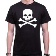 Vodácke tričko Pirát pánske čierne
