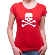 Vodácke tričko Pirát dámske červené