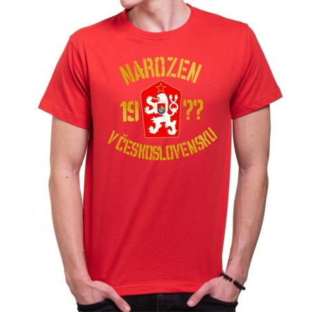 Tričko Narozen v Československu