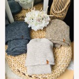 Zimní čepice s nákrčníkem NowMark, melír