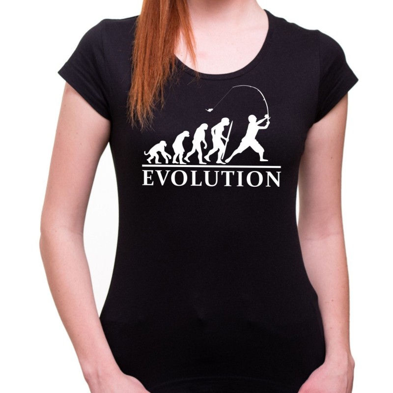 Tričko Evolúcia rybárky