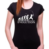 Tričko Evolúcia rybárky