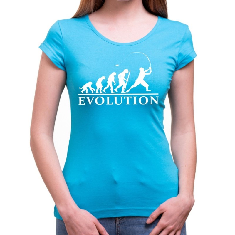 Tričko Evolúcia rybárky