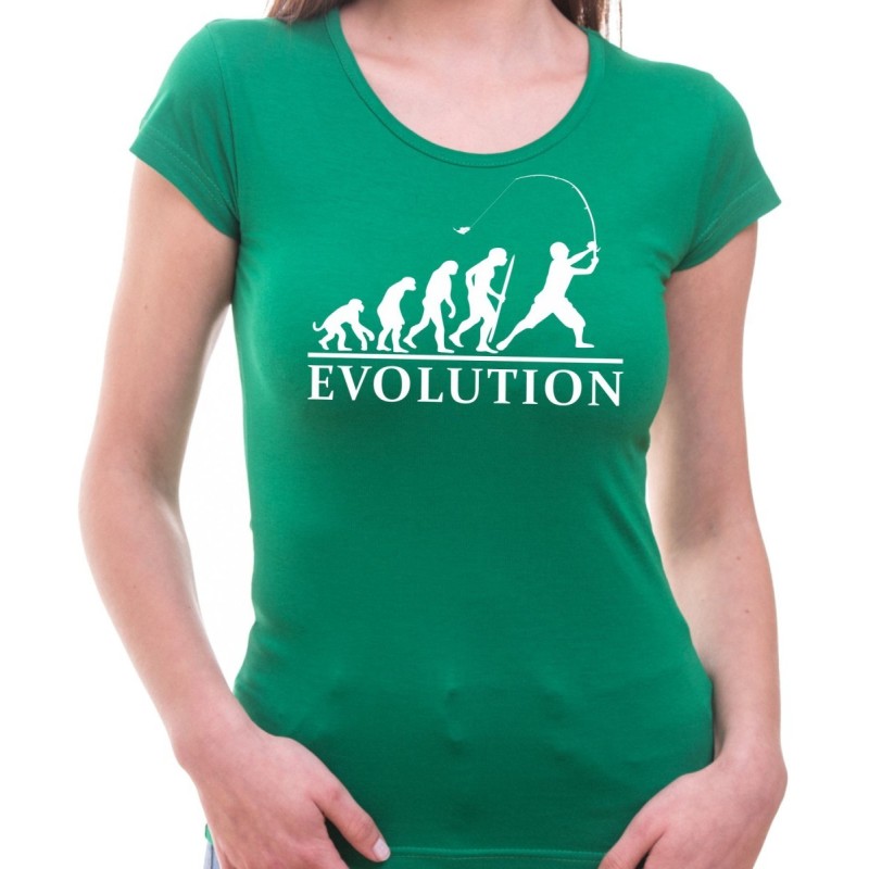 Tričko Evolúcia rybárky