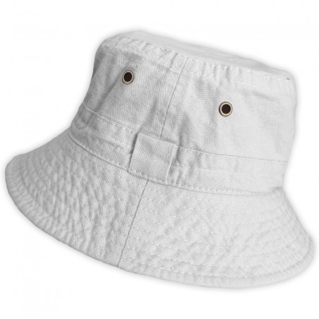 Plátěný klobouček bílý