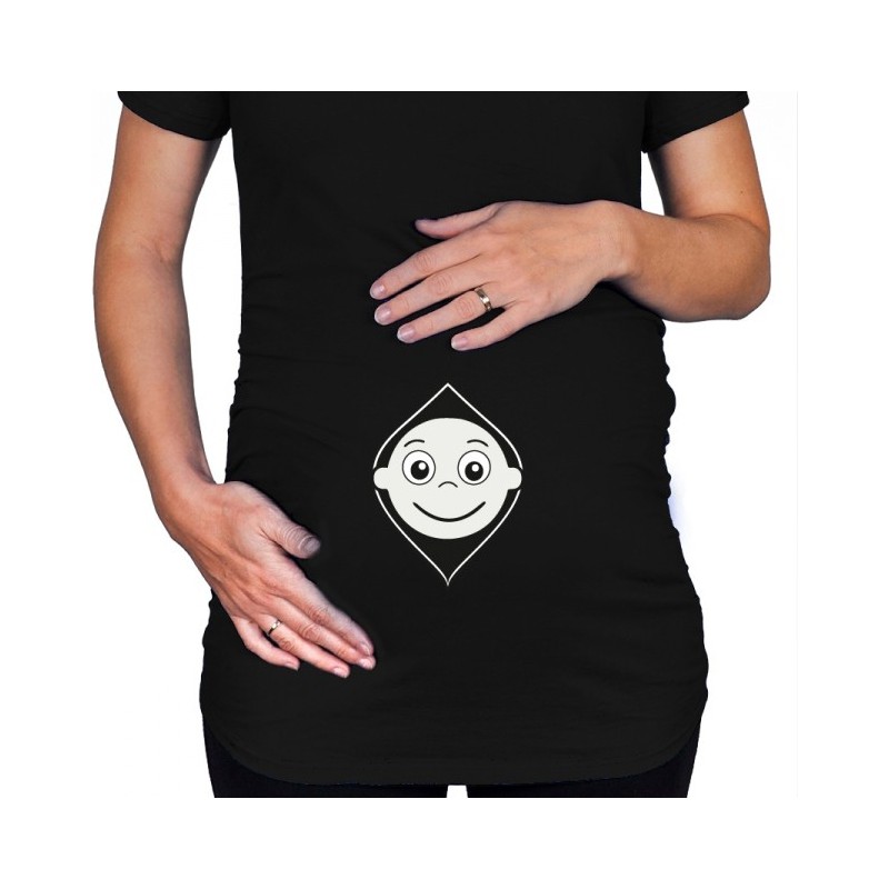 Těhotenské tričko Kuk, budu kluk!