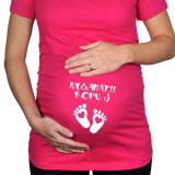 Těhotenské tričko Nesahat, kopu!