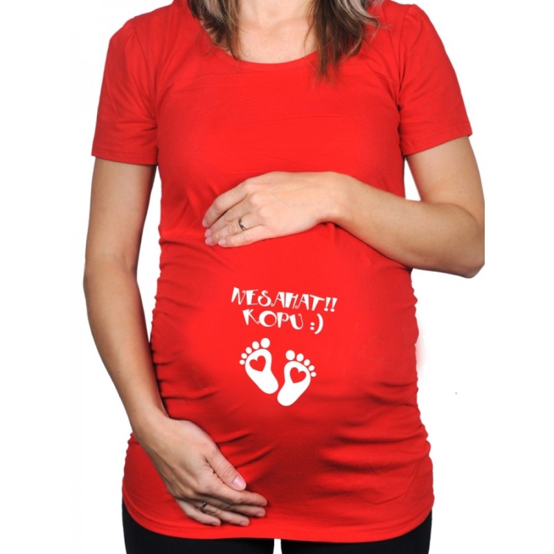 Těhotenské tričko Nesahat, kopu!