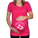 Těhotenské tričko Tady bydlím já